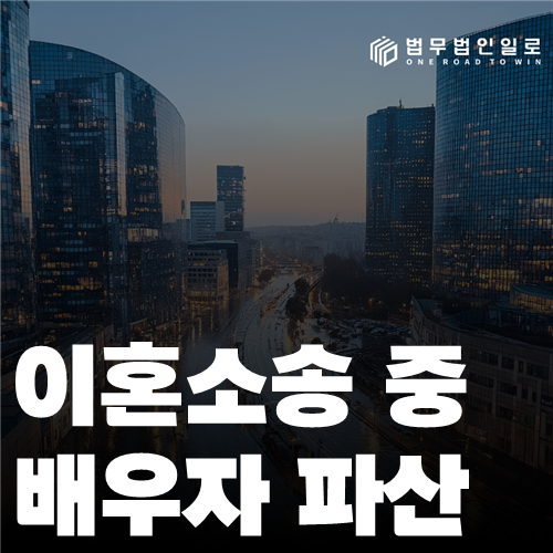 이혼소송 중 배우자 파산 법률 안내 이미지